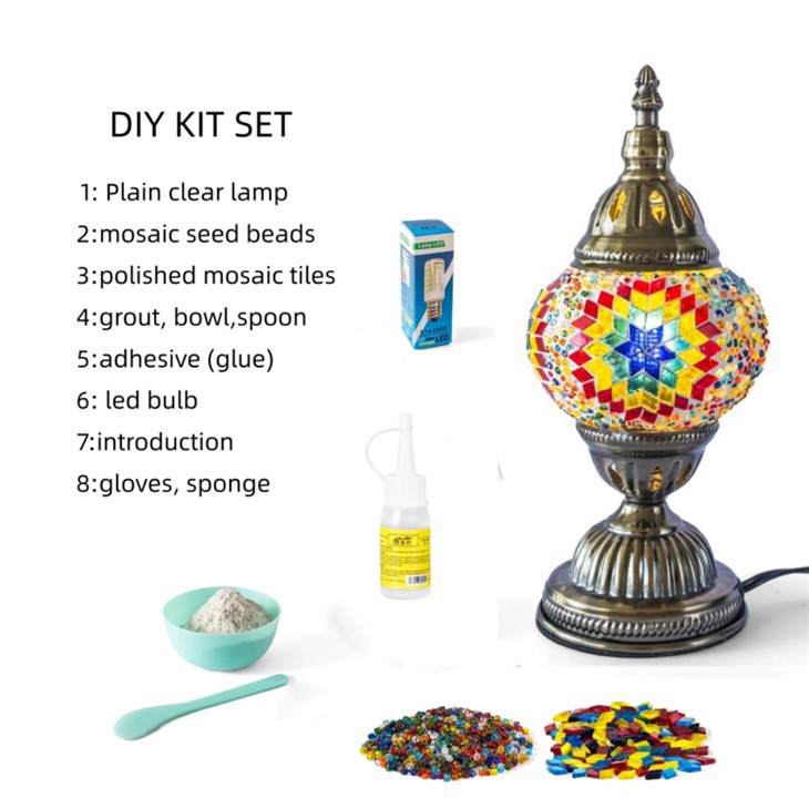DIY Moroccan Mosaic Table Lamp
